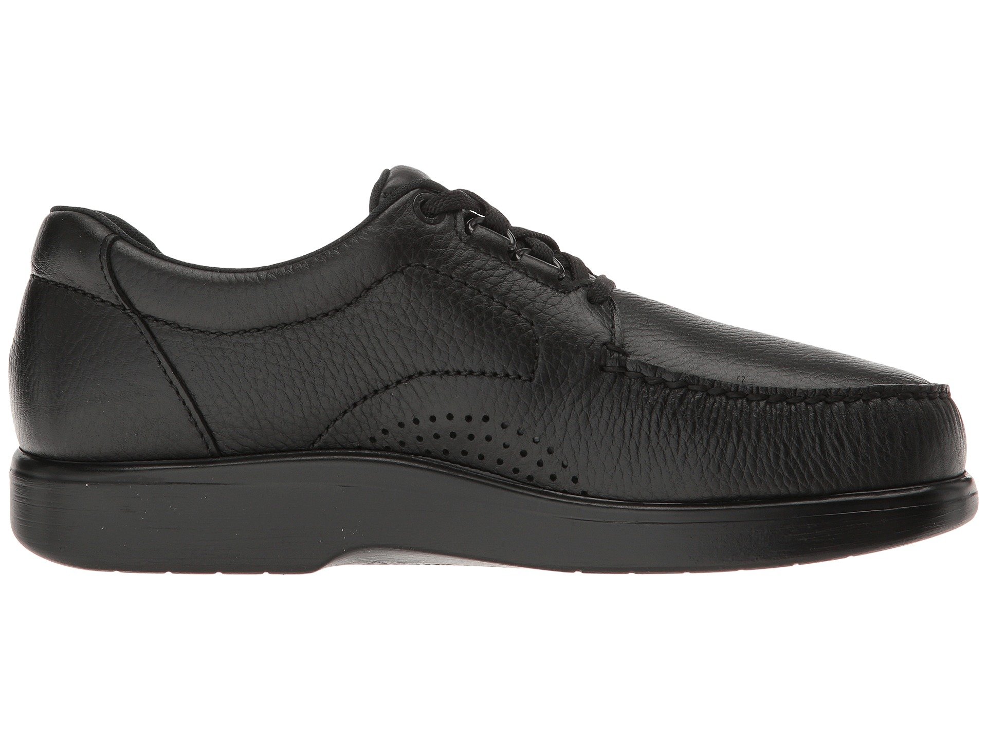 SAS Men's Bout Time Black Leather Orthopedic Shoe *Widths Available* 
